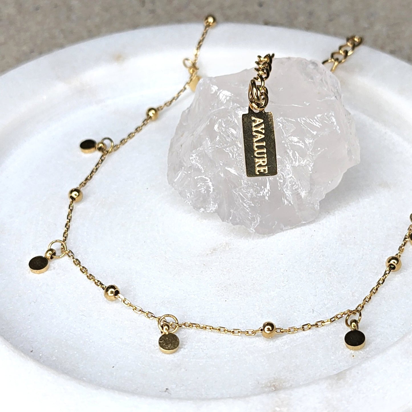 18k gold summer necklace