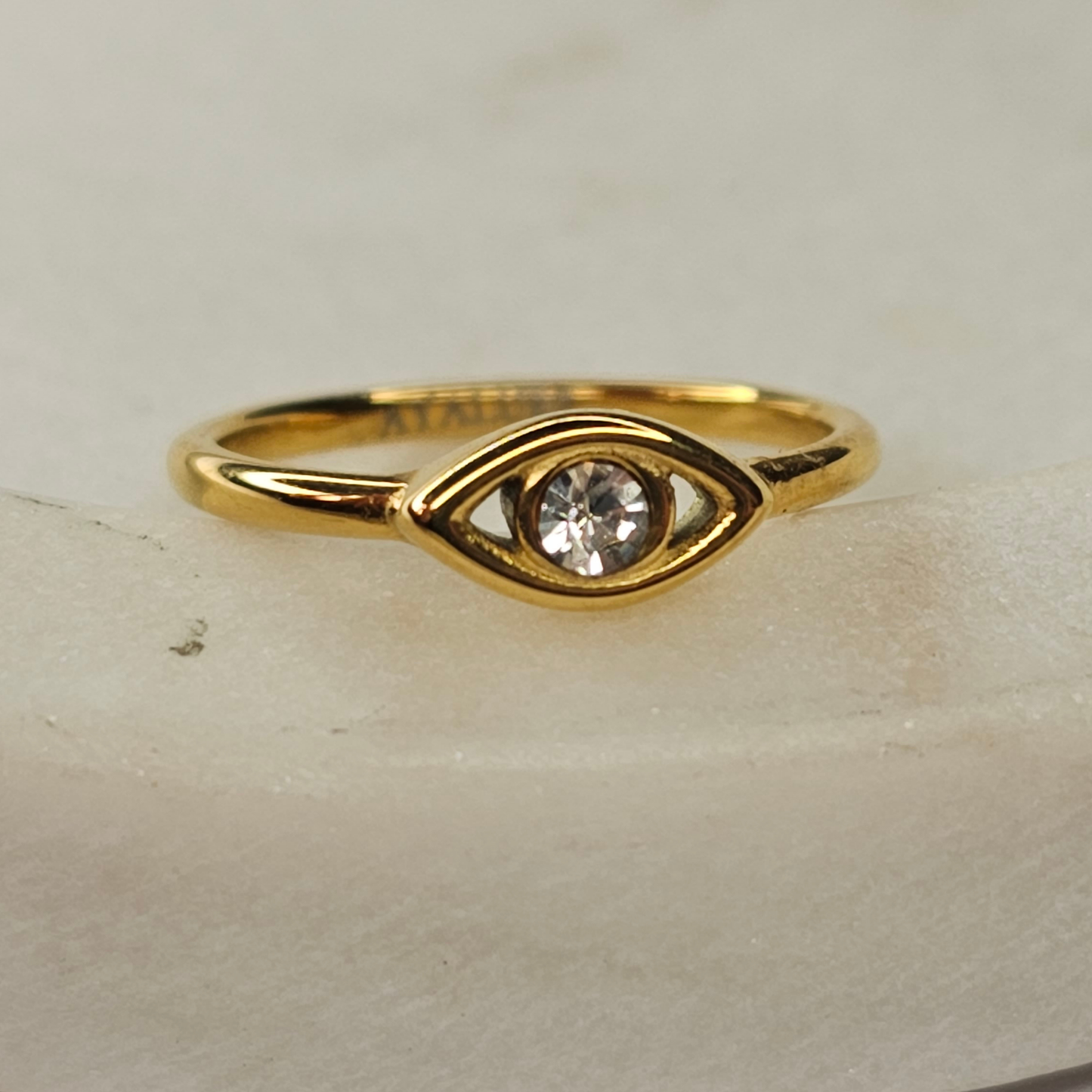 Evil Eye Gold Ring