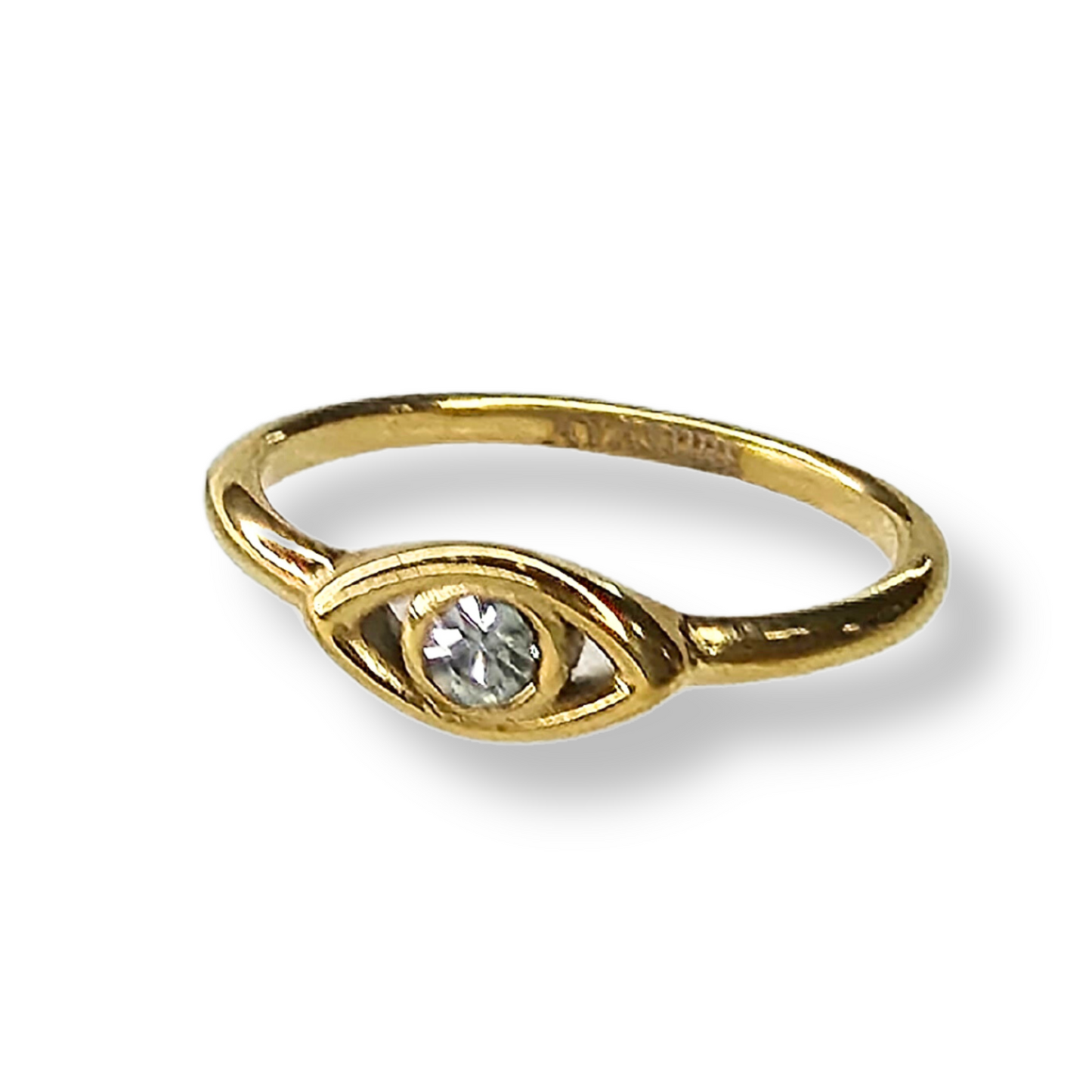 Evil Eye Gold Ring