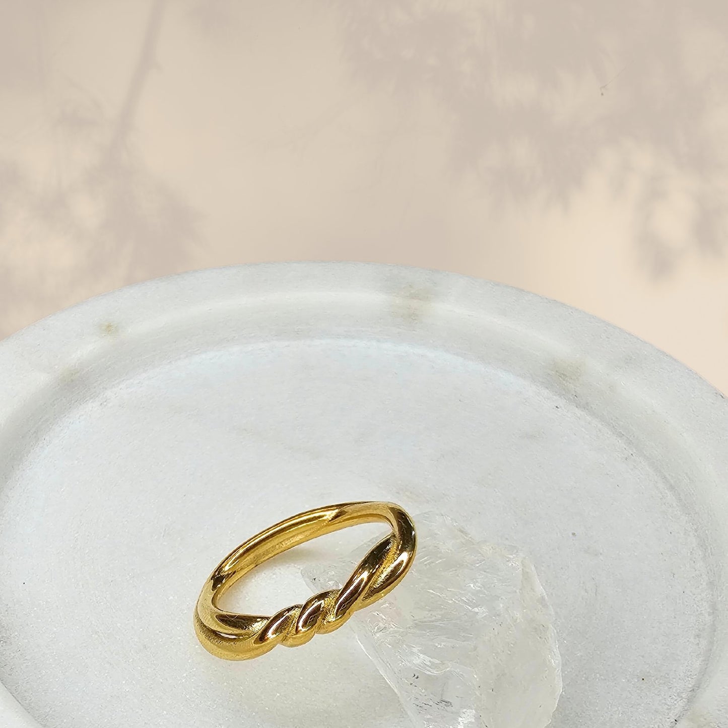 entwined gold ring 