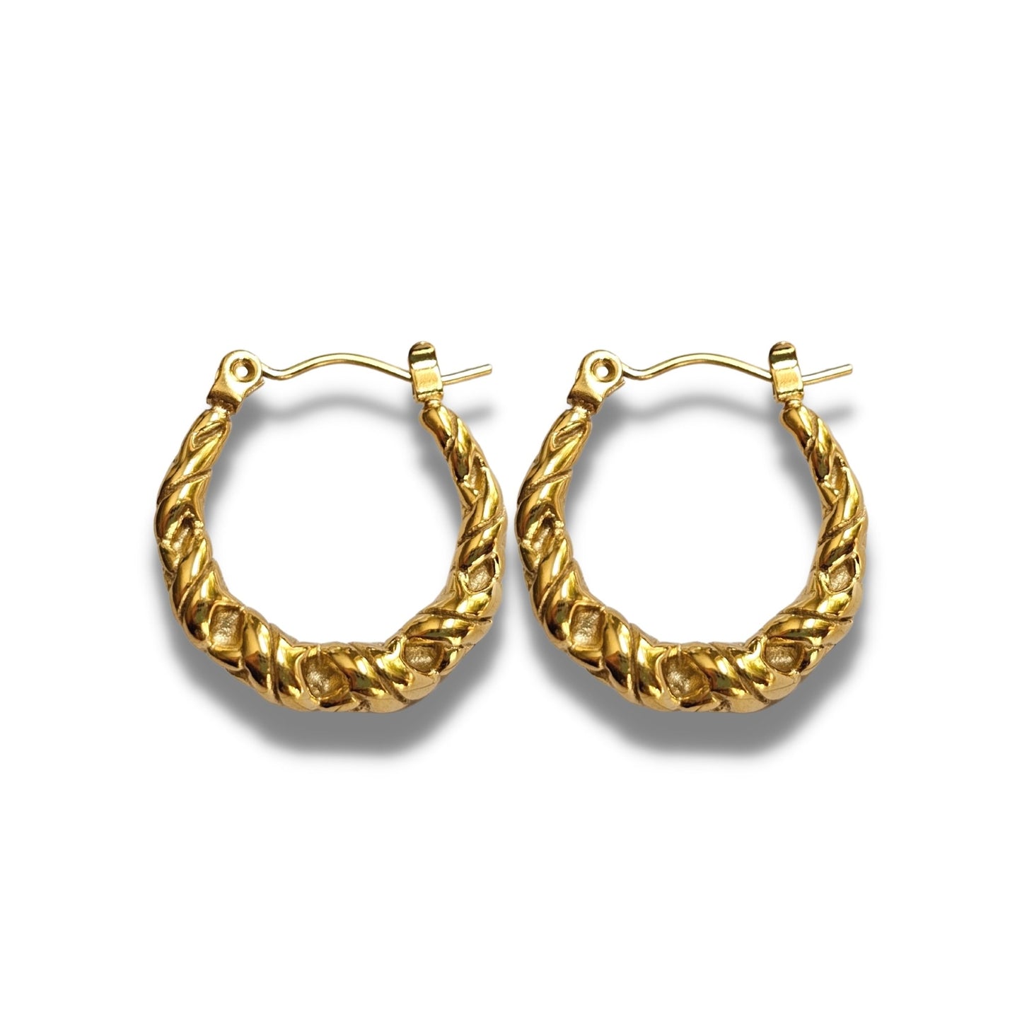 Irregular Gold Hoops 