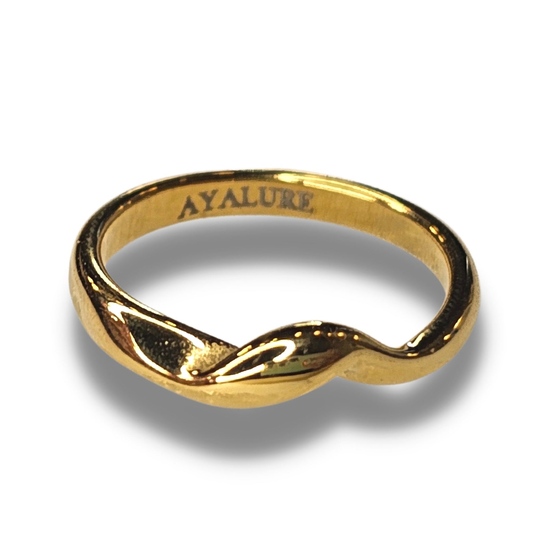 Golden Wave Ring